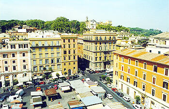 Rome Piazza San Cosimato market