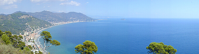 Italian Riviera panorama