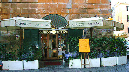Rome Via Panico characteristic restaurant