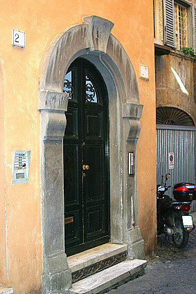 Rome Roman Roofs penthouse front gate