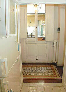 The foyer seen from the kitchen