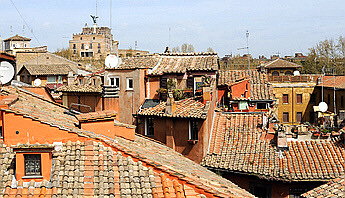 Rome attics with terrace