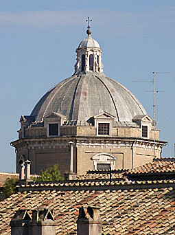 Dome of Chiesa del Gesu' or Jesus Church