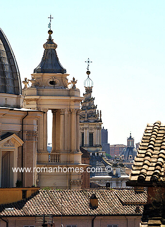 Rome penthouses attics with terrace and panoramic views