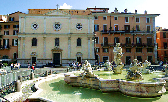 Rome Piazza Navona Nostra Signora del Sacro Cuore Our Lady Sacred Heart Church