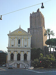 Rome Church Saint Chaterine and Torre delle Milizie