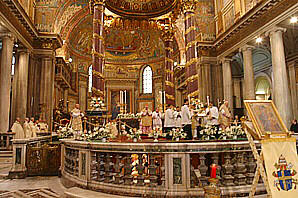 Rome Saint Mary Major Church Santa Maria Maggiore Immaculate Conception ceremony