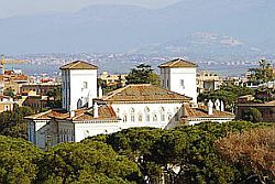 Rome Borghese Gardens Borghese Museum aerial view