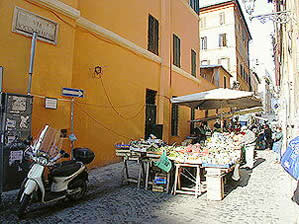 Rome Spanish Steps Via della Croce Via Bocca di Leone market