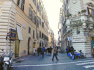 Rome Spanish Steps Via della Croce beginning from Piazza di Spagna