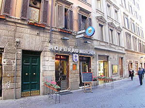 Rome Spanish Steps Via della Croce Austrian restaurant