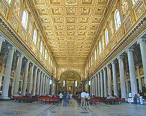 Rome Saint Mary Major Church Santa Maria Maggiore interior