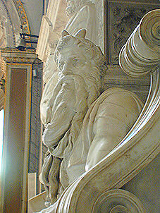 Rome Moses statue closer view