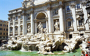 Trevi Fountain Rome panoramic attic with terrace one bedroom