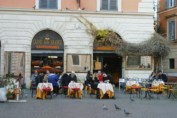 Roma caffe degli aranci Trastevere