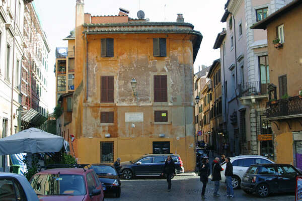 Piazza Trilussa trastevere Rome